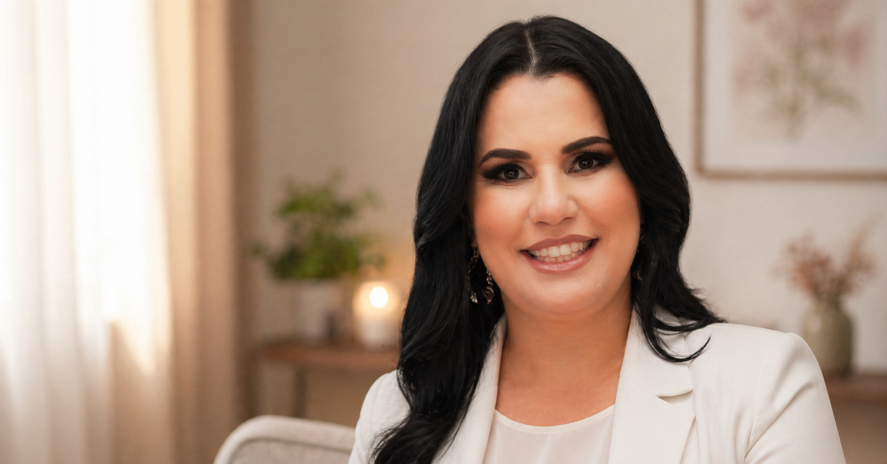 Psicóloga em ambiente acolhedor representando atendimento psicológico em Itapetininga